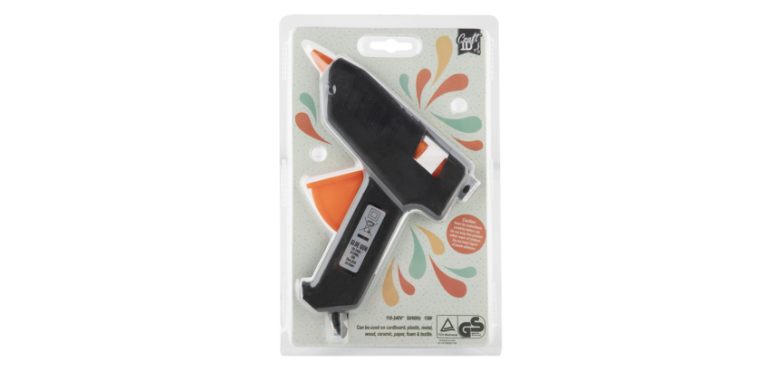 Craft-ID-Heißklebepistole, inklusive 2 Klebesticks