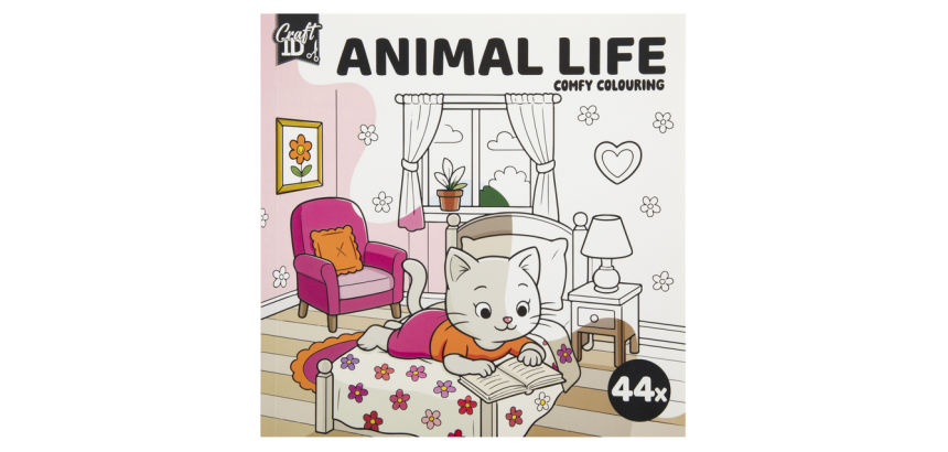 Malbuch Craft ID Cute & Comfy 20x20cm 4-teilig sortiert