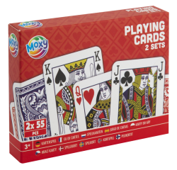 Jeu de cartes Moxy lot 2 boîtes de 55 cartes