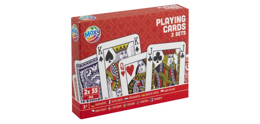 Jeu de cartes Moxy lot 2 boîtes de 55 cartes
