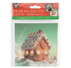 Cartes Diamond painting Craft ID Noël 13x13cm 2 motifs assortis