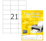 Etiket TopStick 8708 70x42.3mm wit 2100 stuks