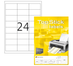 Etiket TopStick 8701 66x33.8mm wit 2400 stuks