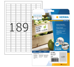 Etiquette HERMA Power 10900 25,4x10mm blanc 4725 pièces