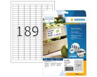 Etiket HERMA Power 10900 25.4x10mm wit 4725 stuks