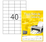 Etiket TopStick 8698 52.5x29.7mm wit 4000 stuks