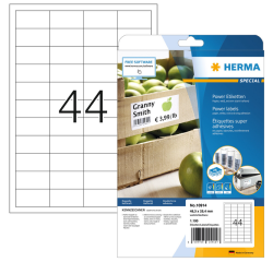 Etiquette HERMA Power 10914 48,6x25,4mm blanc 1100 pièces
