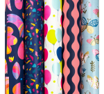 Rotolux Celebration Gift Wrap 200x70cm assorted