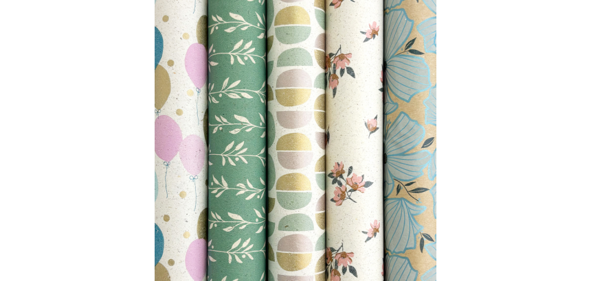Rotolux Rosie Gift Wrap 200x70cm assorted