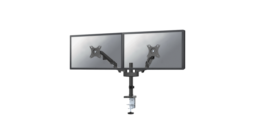 Neomounts by Newstar DS70-750BL2 - Befestigungskit - voll beweglicher, einstellbarer Doppelarm - für 2 LCD-Displays - Schwarz