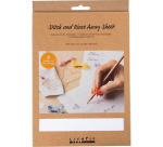 Creativ Company Stickpapier A5 Blister 8 Blatt Weiß