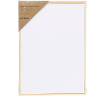 Panneau en toile Creativ Company avec cadre A4 blanc
