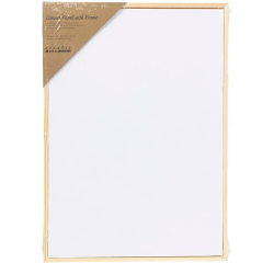 Panneau en toile Creativ Company avec cadre A4 blanc