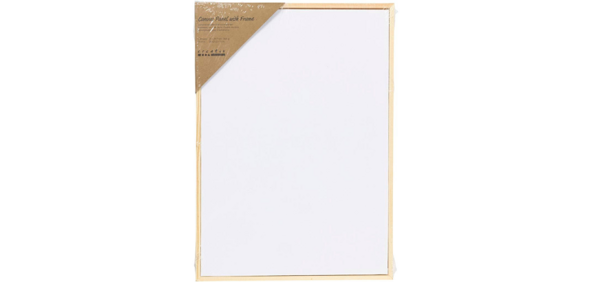 Panneau en toile Creativ Company avec cadre A4 blanc