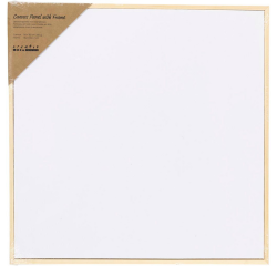 Panneau en toile Creativ Company avec cadre 300x300mm blanc