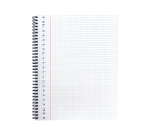Multo block college ft A4, 5 mm squared, 23 holes, 80 sheets
