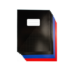 Kangaro A5 notebook 10mm squares 80 pages 60g assorted set of 10 pieces