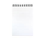Multo spiral pad at the top, A5 size, lined, 100 sheets