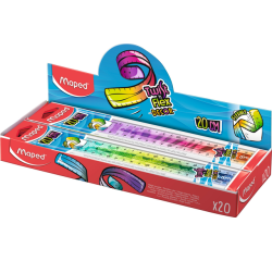 Règle Maped Twist'n Flex Animals 20cm display 20 pièces assorti