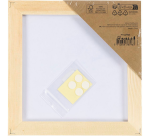 Canvaspaneel Creativ Company met lijst 158x158mm wit