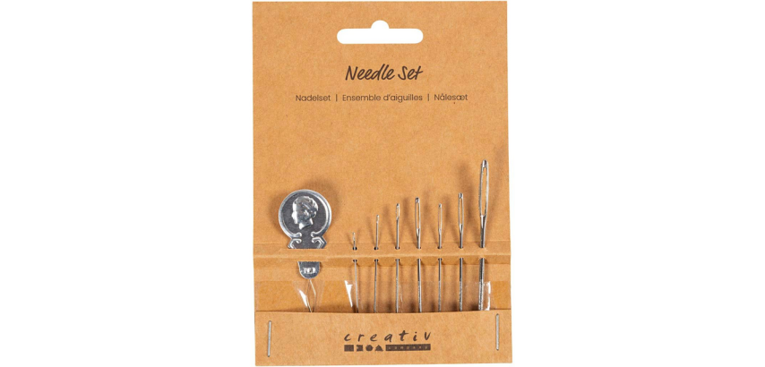 Set Nadeln Craetiv Company Blister 8 Stück Silber