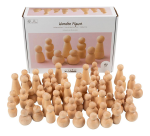 Figuurtjes Creativ Company hout doos à 90 stuks