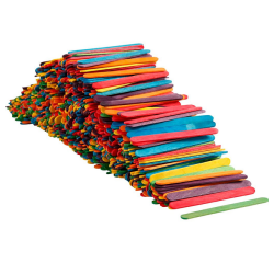 Bâtonnets de construction Creativ Company bois lot 1000 pièces assorti