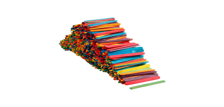 Creativ Company construction sticks wood set 1000 assorted pieces
