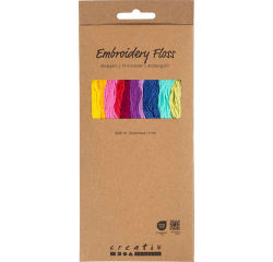 Borduurgaren Creativ Company 8mx1mm set à 10 kleuren