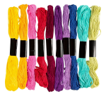 Borduurgaren Creativ Company 8mx1mm set à 10 kleuren