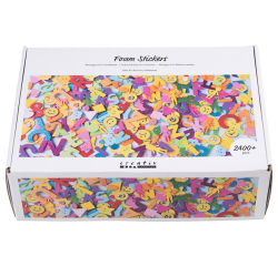 Foamstickers Creativ Company diverse vormen zelfklevend doos à 2640 stuks assorti