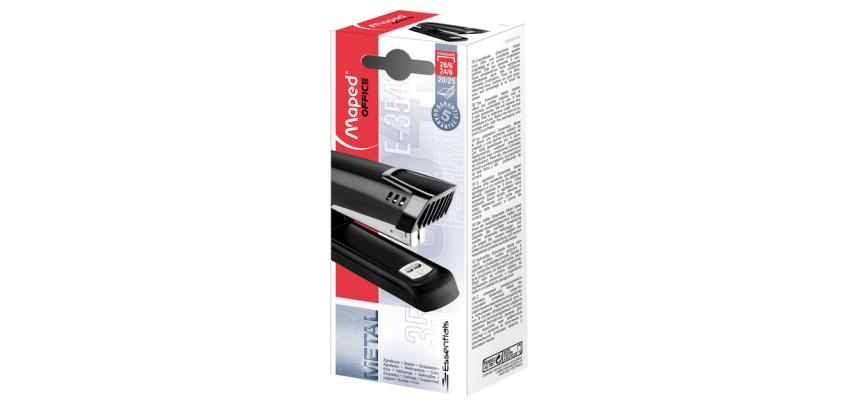 Maped Essentials Metal Stapler HS 24/6-26/6 Black