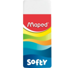 Maped Softy eraser, medium, white, blister pack of 2 pieces