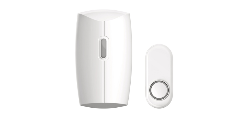 Kit sonnette à brancher KlikAanKlikUit ACDB-8000AC blanc