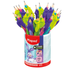 Crayon graphite Maped Kidy Learn avec gomme et guide doigts pot 22 pièces
