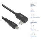 ACT AC7407 câble USB USB 3.2 Gen 2 (3.1 Gen 2) 2 m USB C 10 Gbit/s 60 W Noir