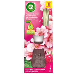 Geurstokjes AirWick Essential Oil Kersenbloesem & Frambozen 25ml