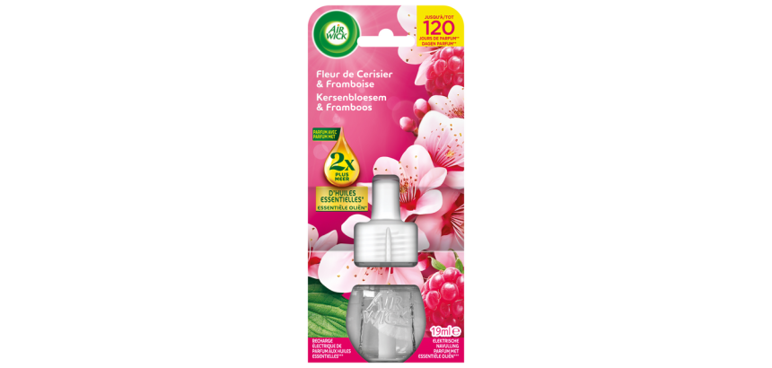 Luchtverfrisser AirWick Electrical Kersenbloesem & Framboos refill 19ml