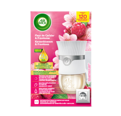 Diffuseur électrique AirWick Fleur de cerisier & Framboise kit démarrage 19ml