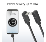 ACT USB-C Angled Cable Up/Down 10 Gbps 1m