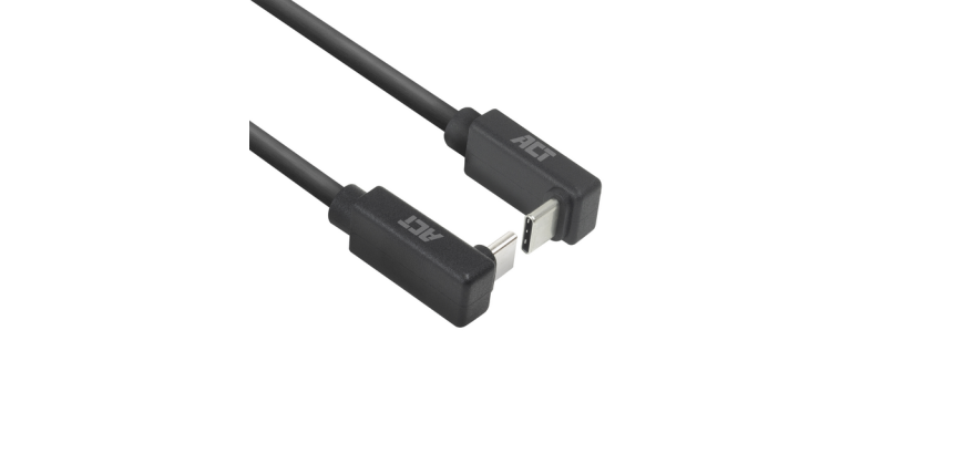 ACT USB-C Angled Cable Up/Down 10 Gbps 1m
