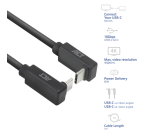 ACT USB-C Angled Cable Up/Down 10 Gbps 1m