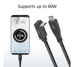ACT USB-C Cable standard right-angle USB-C up/down 10 Gbps 1m