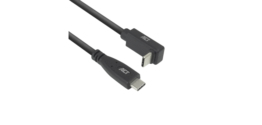 ACT USB-C Cable standard right-angle USB-C up/down 10 Gbps 1m