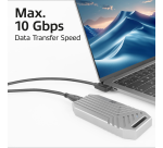Kabel ACT USB-C standaard naar USB-C hoek 10Gbps 1m