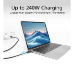ACT USB4-Kabel 20Gbps 240W USB Typ-C, USB-IF zertifiziert, 2 Meter