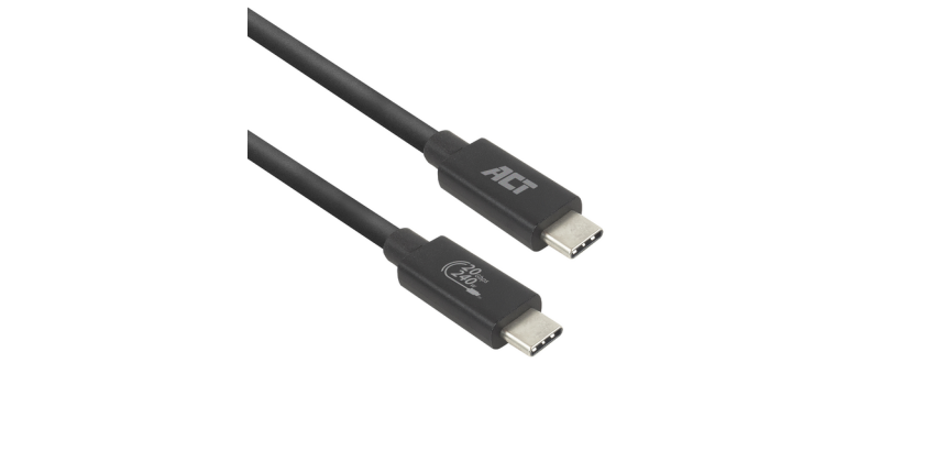 ACT USB4-Kabel 20Gbps 240W USB Typ-C, USB-IF zertifiziert, 2 Meter