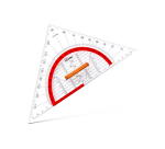 Equerre Aristo GEOCollege 220mm avec poignée transparent