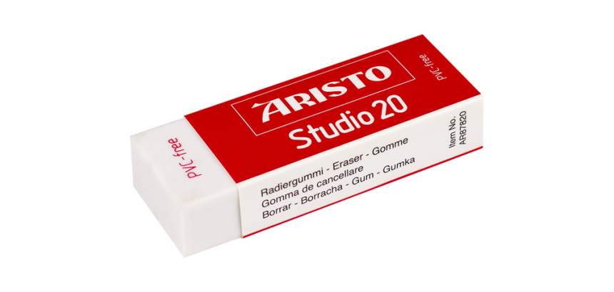 Gomme Aristo Studio 20 blanc