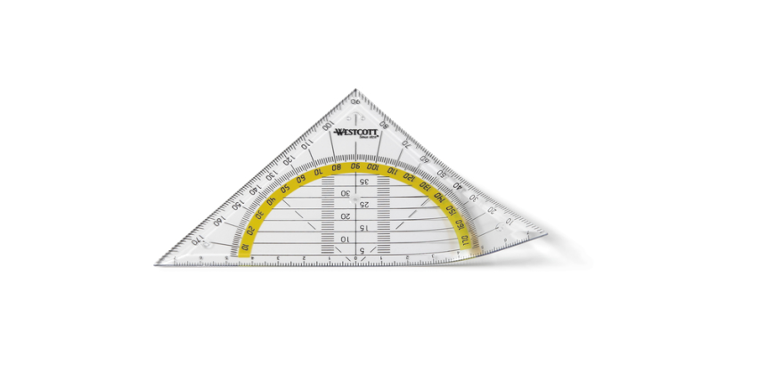 Equerre Westcott 14cm flexible transparent